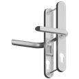 ASEC Evo Sprung Lever/Lever Multipoint Door Handles 68mm PZ 246mm Backplate 215mm Fixings