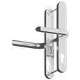 ASEC Evo Sprung Lever/Lever Multipoint Door Handles 68mm PZ 246mm Backplate 215mm Fixings