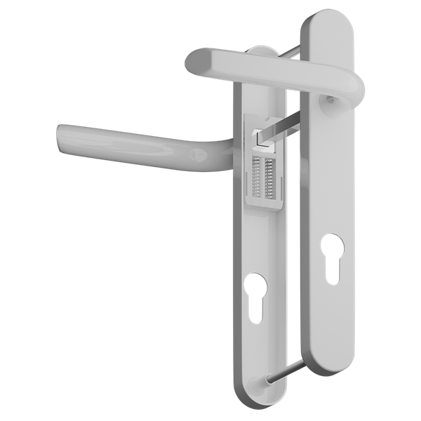 ASEC Evo Sprung Lever/Lever Multipoint Door Handles 92mm PZ 232mm Backplate 203mm Fixings