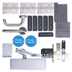 ZOO Architectural A1430/60 Fire Door Pack For Office Door (Non-Locking) KITA14-FDP-A14