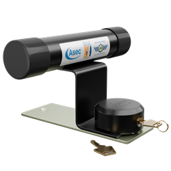 ASEC Garage Door Defender With Black Padlock