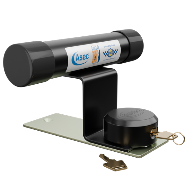 ASEC Garage Door Defender With Black Padlock