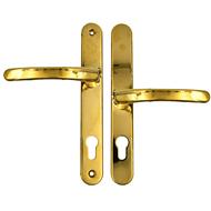 TSS Lever Offset Lever UPVC Multipoint Door Handles - 92/62mm PZ Sprung 212mm Screw Centres