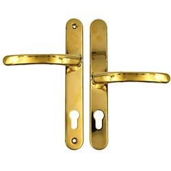 TSS Lever Offset Lever UPVC Multipoint Door Handles - 92/62mm PZ Sprung 212mm Screw Centres