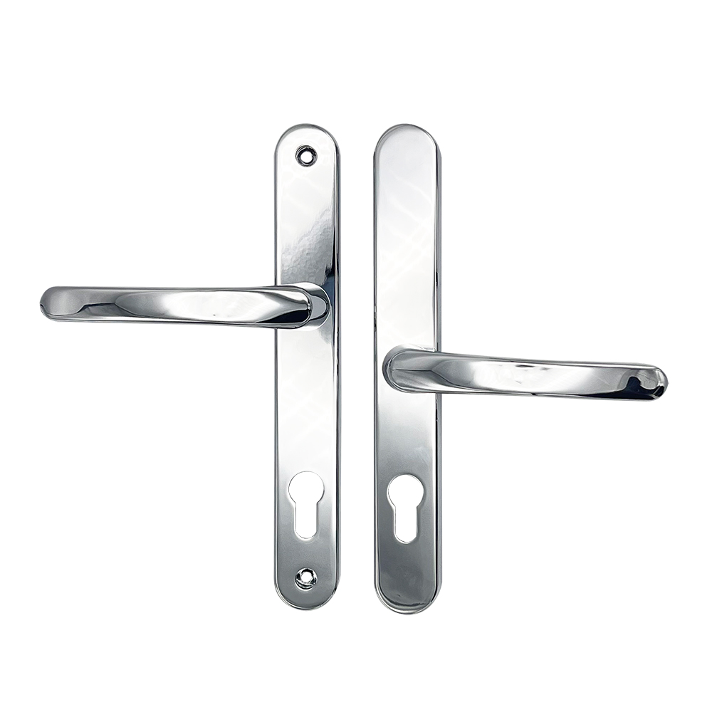 TSS Lever Offset Lever UPVC Multipoint Door Handles - 92/62mm PZ Sprung 212mm Screw Centres