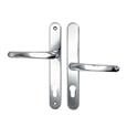 TSS Lever Offset Lever UPVC Multipoint Door Handles - 92/62mm PZ Sprung 212mm Screw Centres