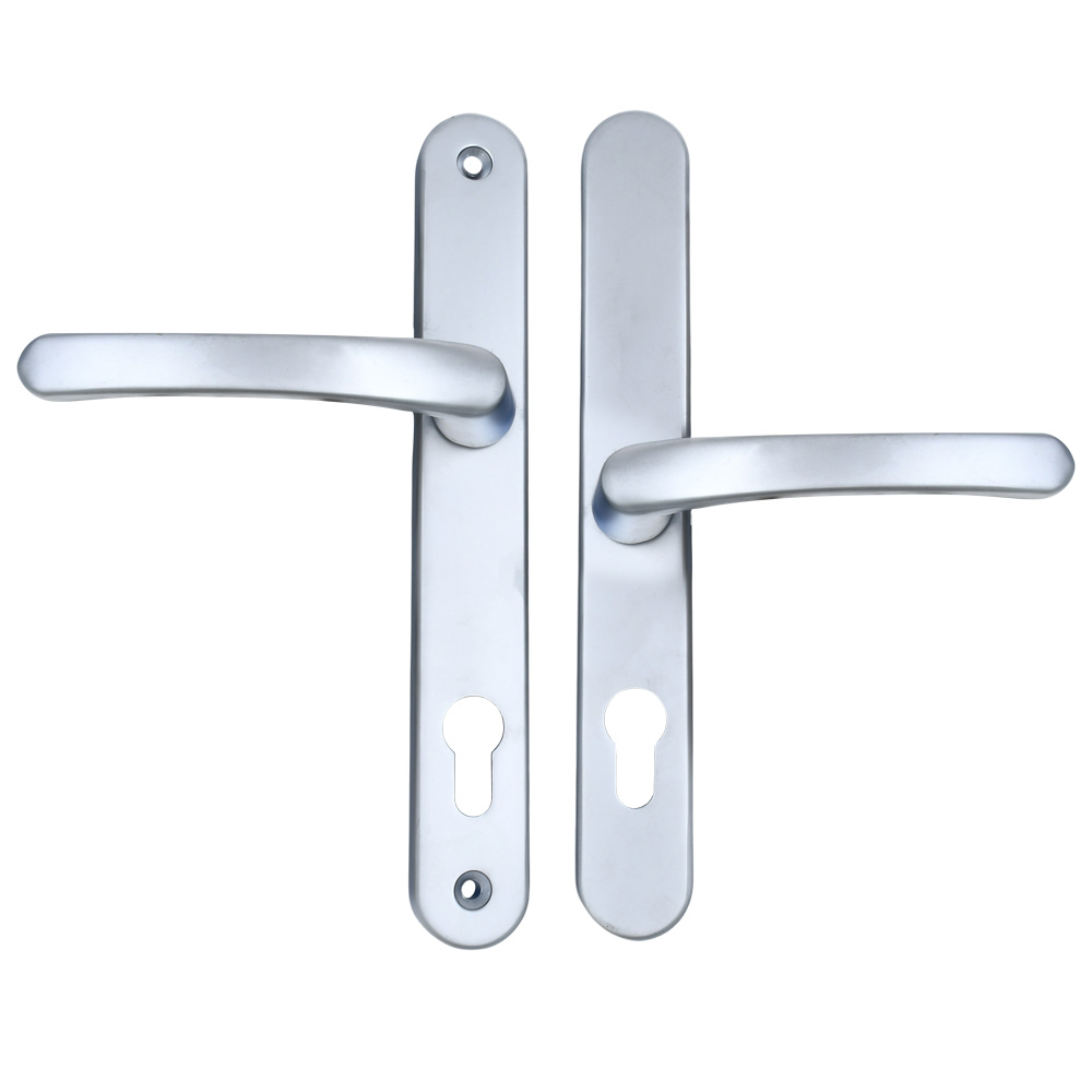 TSS Lever Offset Lever UPVC Multipoint Door Handles - 92/62mm PZ Sprung 212mm Screw Centres