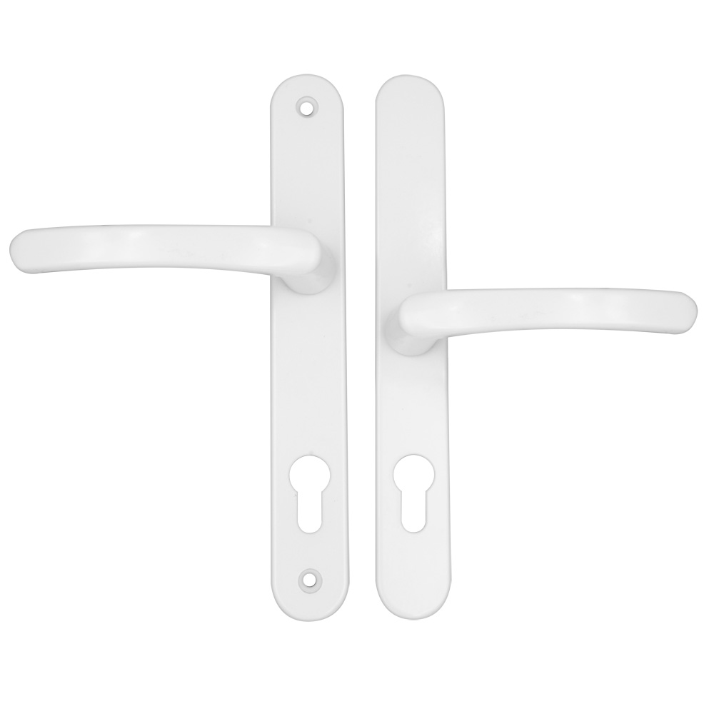 TSS Lever Offset Lever UPVC Multipoint Door Handles - 92/62mm PZ Sprung 212mm Screw Centres