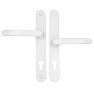 TSS Lever Offset Lever UPVC Multipoint Door Handles - 92/62mm PZ Sprung 212mm Screw Centres