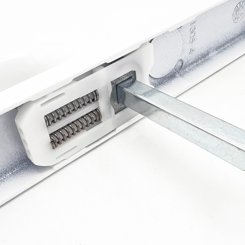TSS Lever Offset Lever UPVC Multipoint Door Handles - 92/62mm PZ Sprung 212mm Screw Centres