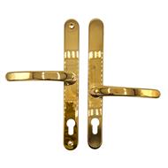 TSS Lever Offset Lever UPVC Multipoint Door Handles - 92/62mm PZ - Sprung - 240mm Screw Centres