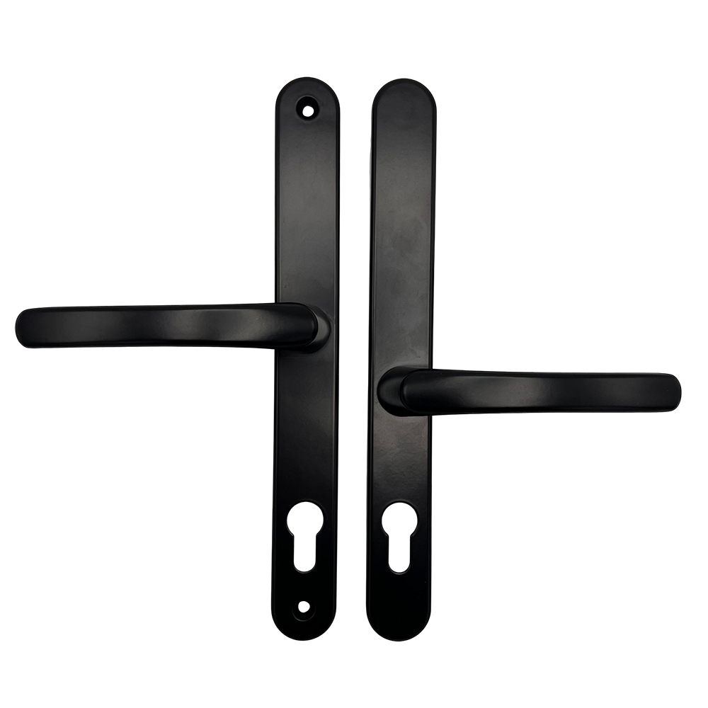 TSS Lever Offset Lever UPVC Multipoint Door Handles - 92/62mm PZ - Sprung - 240mm Screw Centres