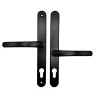TSS Lever Offset Lever UPVC Multipoint Door Handles - 92/62mm PZ - Sprung - 240mm Screw Centres