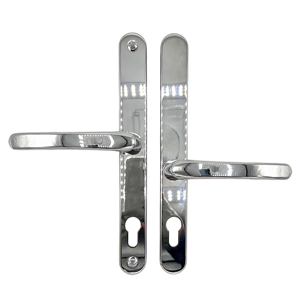 TSS Lever Offset Lever UPVC Multipoint Door Handles - 92/62mm PZ - Sprung - 240mm Screw Centres