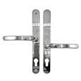 TSS Lever Offset Lever UPVC Multipoint Door Handles - 92/62mm PZ - Sprung - 240mm Screw Centres