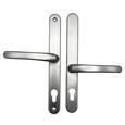 TSS Lever Offset Lever UPVC Multipoint Door Handles - 92/62mm PZ - Sprung - 240mm Screw Centres