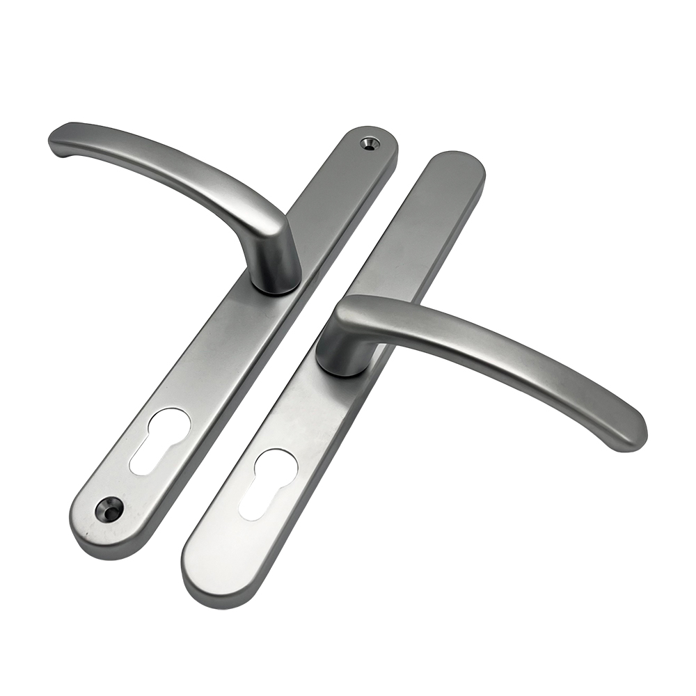 TSS Lever Offset Lever UPVC Multipoint Door Handles - 92/62mm PZ - Sprung - 240mm Screw Centres