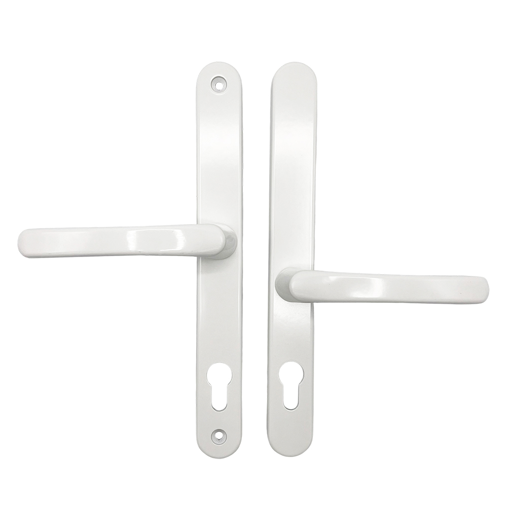 TSS Lever Offset Lever UPVC Multipoint Door Handles - 92/62mm PZ - Sprung - 240mm Screw Centres