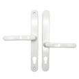 TSS Lever Offset Lever UPVC Multipoint Door Handles - 92/62mm PZ - Sprung - 240mm Screw Centres