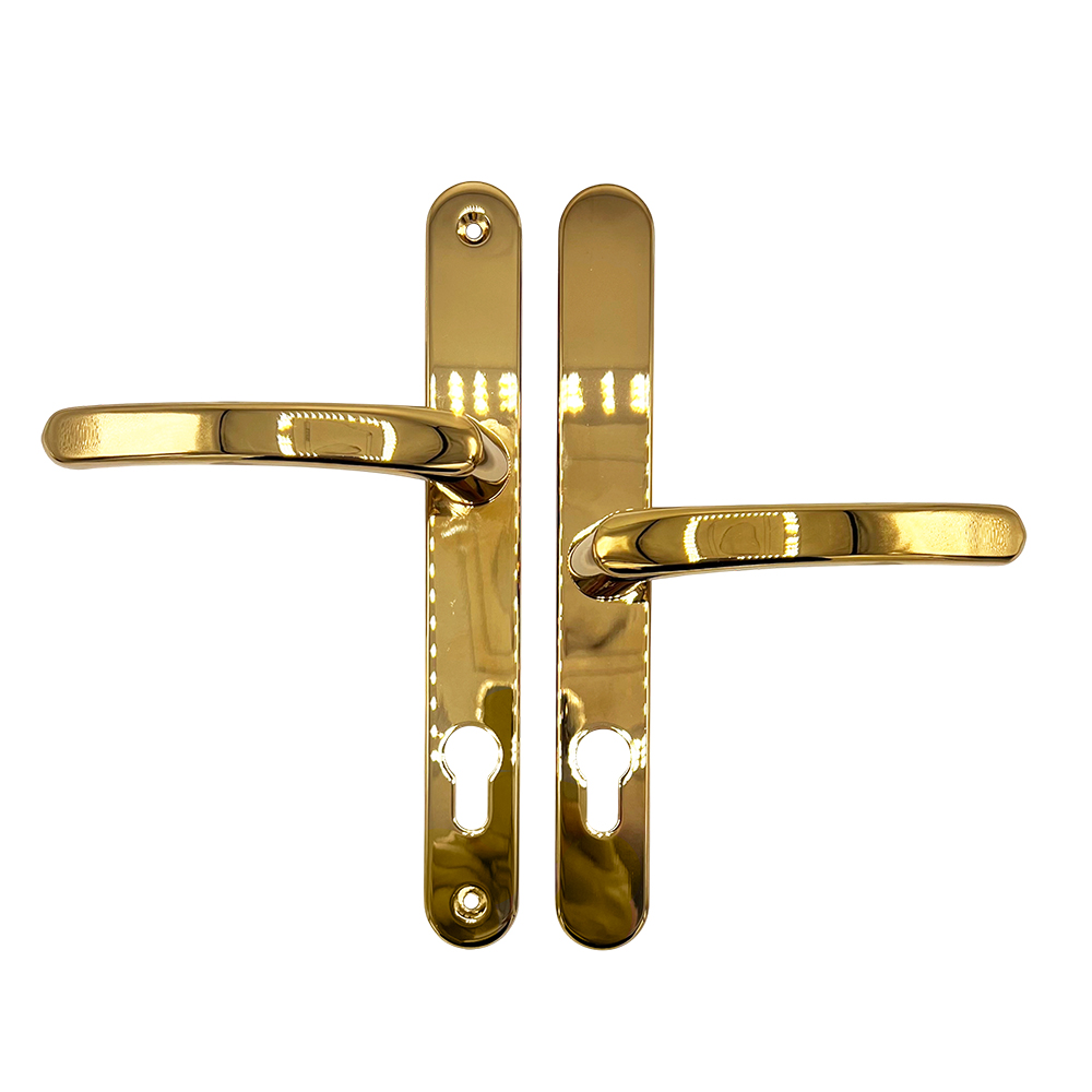 TSS Lever Offset Lever UPVC Multipoint Door Handles - 92/62mm PZ - 215mm Screw Centres