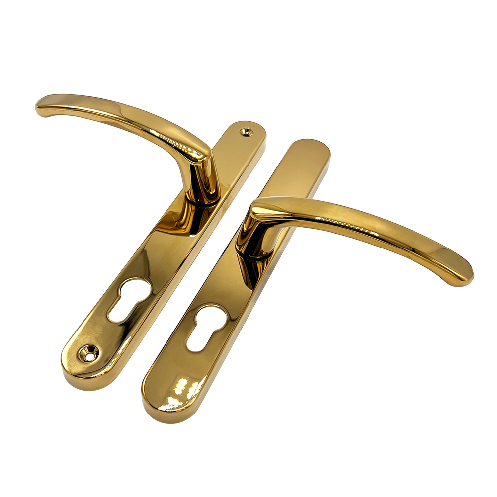 TSS Lever Offset Lever UPVC Multipoint Door Handles - 92/62mm PZ - 215mm Screw Centres