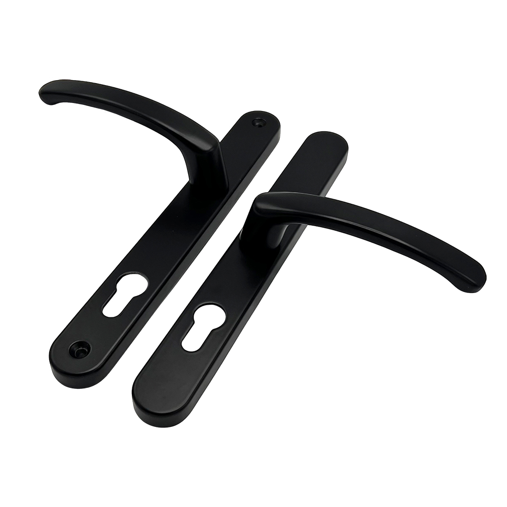 TSS Lever Offset Lever UPVC Multipoint Door Handles - 92/62mm PZ - 215mm Screw Centres