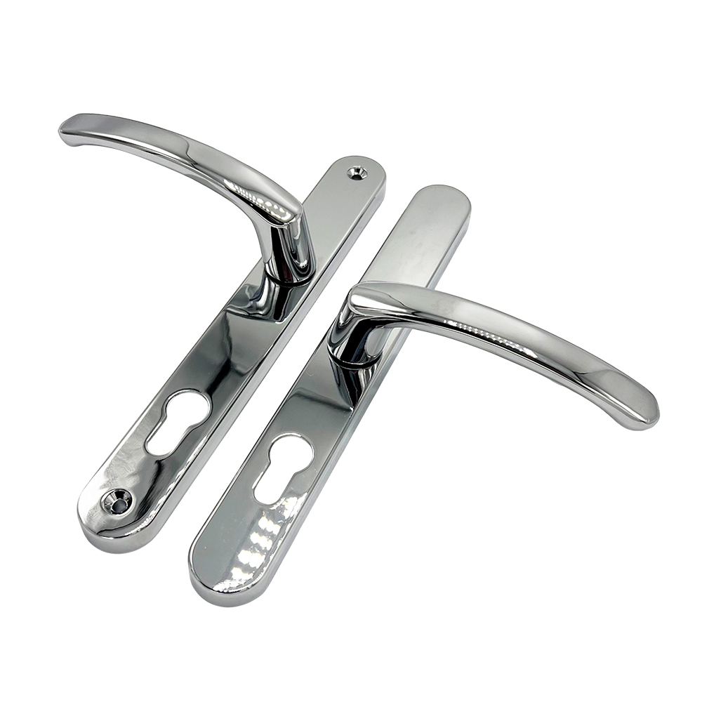 TSS Lever Offset Lever UPVC Multipoint Door Handles - 92/62mm PZ - 215mm Screw Centres