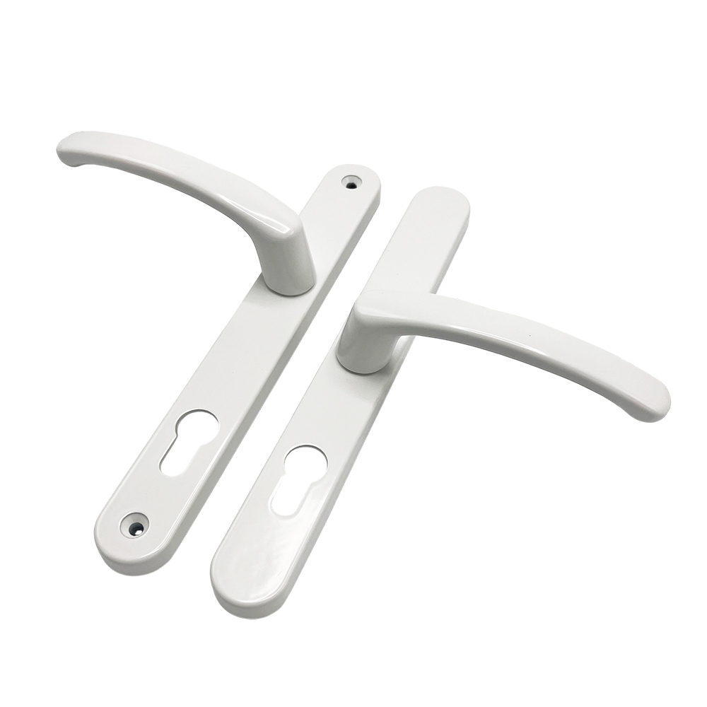 TSS Lever Offset Lever UPVC Multipoint Door Handles - 92/62mm PZ - 215mm Screw Centres