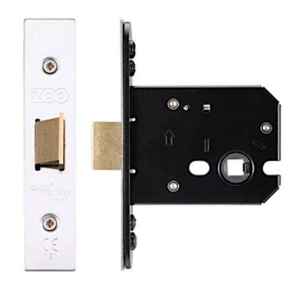 ZOO Flat Latch 76mm C/W Stainless Steel Forend & Strike ZUKF76SS