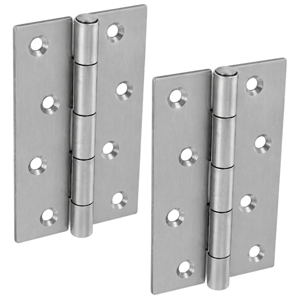 ASEC 5050 Narrow Butt Hinge Fixed Pin Self Colour (Pair)