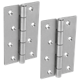 ASEC 5050 Narrow Butt Hinge Fixed Pin Self Colour (Pair)