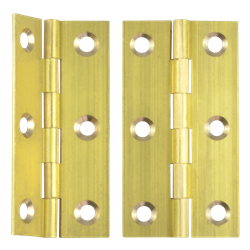ASEC Solid Drawn Brass Butt Hinge Self Colour (Pair)