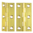 ASEC Solid Drawn Brass Butt Hinge Self Colour (Pair)