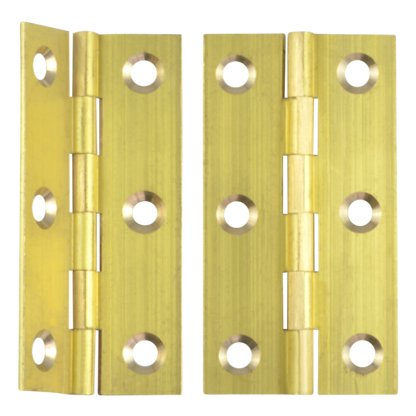ASEC Solid Drawn Brass Butt Hinge Self Colour (Pair)