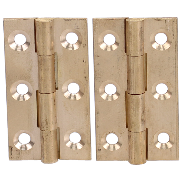 ASEC Solid Drawn Brass Butt Hinge Self Colour (Pair)