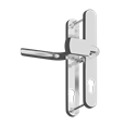 ASEC Evo Sprung Lever/Lever Multipoint Door Handles 92mm & 62mm PZ 245mm Backplate 212mm Fixings