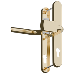 ASEC Evo Sprung Lever/Pad Multipoint Door Handles 68mm PZ 245mm Backplate 215mm Fixing