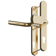 ASEC Evo Sprung Lever/Pad Multipoint Door Handles 68mm PZ 245mm Backplate 215mm Fixing