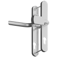 ASEC Evo Sprung Lever/Pad Multipoint Door Handles 68mm PZ 245mm Backplate 215mm Fixing