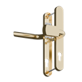ASEC Evo Sprung Lever/Lever Multipoint Door Handles 92mm & 62mm PZ 245mm Backplate 212mm Fixings