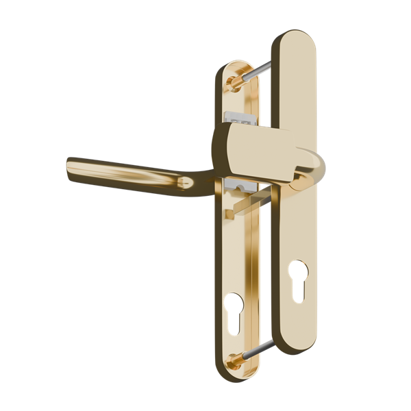 ASEC Evo Sprung Lever/Lever Multipoint Door Handles 92mm & 62mm PZ 245mm Backplate 212mm Fixings