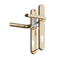 ASEC Evo Sprung Lever/Lever Multipoint Door Handles 92mm PZ 245mm Backplate 122mm Fixings