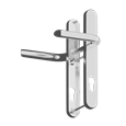 ASEC Evo Sprung Lever/Lever Multipoint Door Handles 92mm PZ 245mm Backplate 122mm Fixings